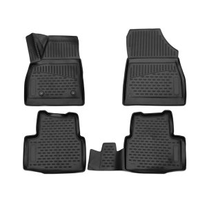 Chevrolet Cruze Floor Mats - Omac - Rubber TPE - Black - 2016-2019